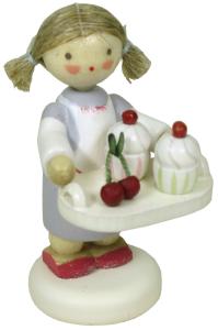 Flade Kleines Mädchen mit Cupcakes  (Flade 5264) Kleines Mädchen mit Cupcakes
